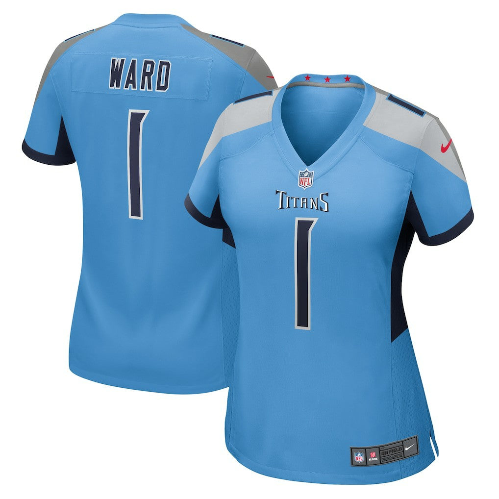 NFL Tennessee Titans Cameron Ward  Women's 2025 NFL Draft First Round Pick Game Jersey