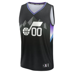 Utah Jazz Youth Fast Break Custom Replica Jersey - Black - Statement Edition | Fanatics discount