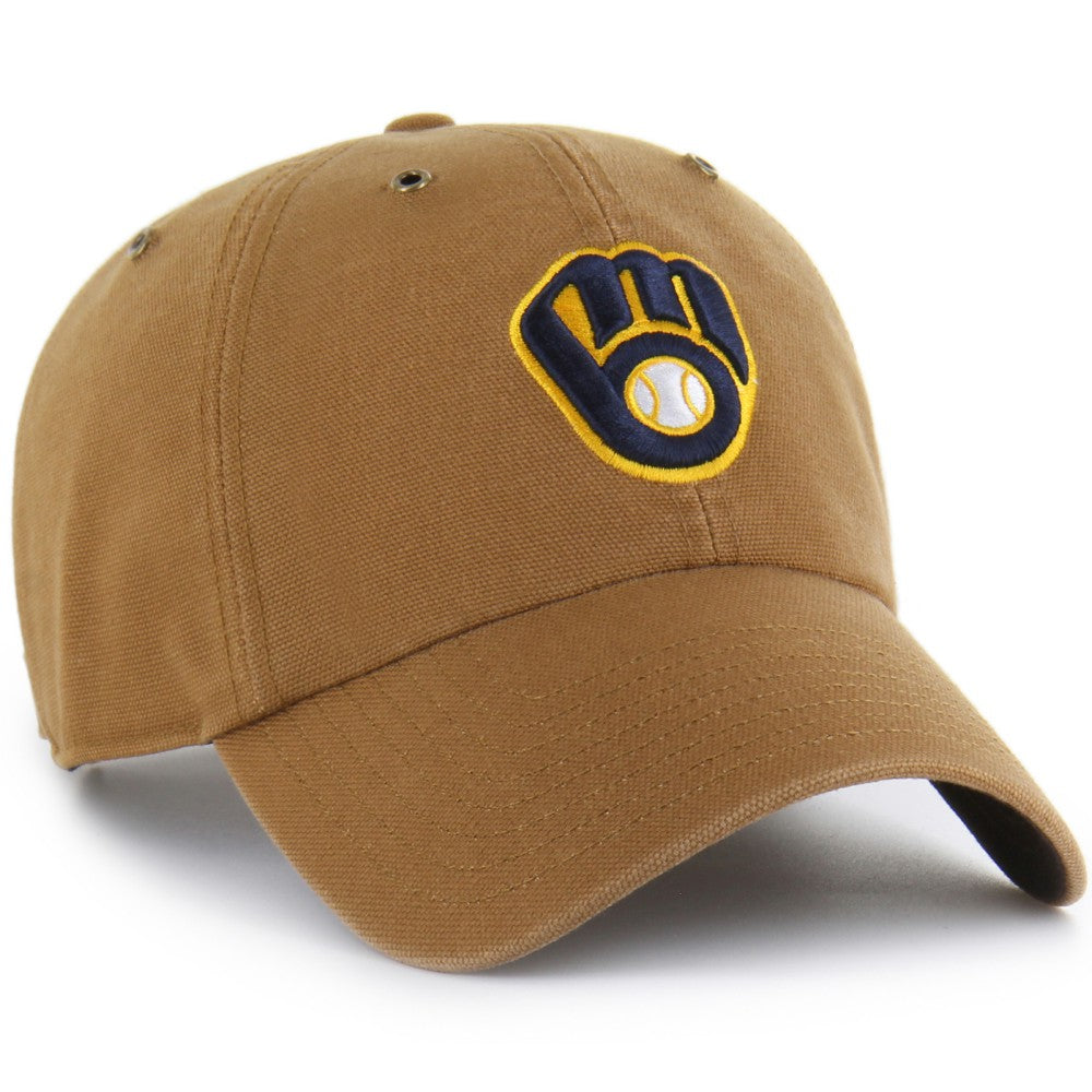 Milwaukee Brewers Carhartt x Clean Up Adjustable Hat - Brown | 47 brand