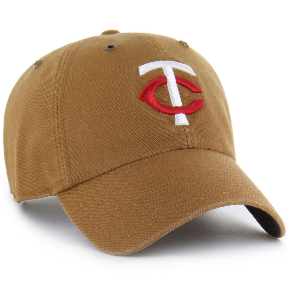 Minnesota Twins Carhartt x Clean Up Adjustable Hat - Brown | 47 brand