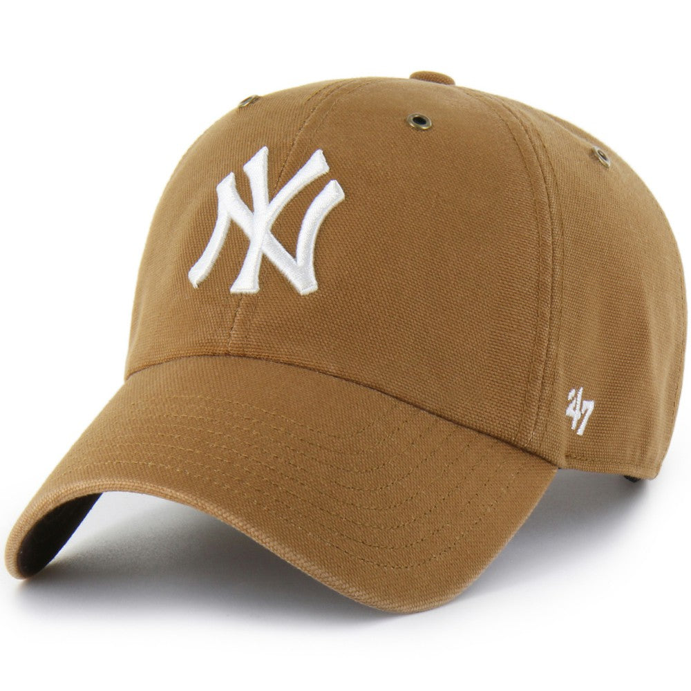 New York Yankees Carhartt x Clean Up Adjustable Hat - Brown | 47 brand