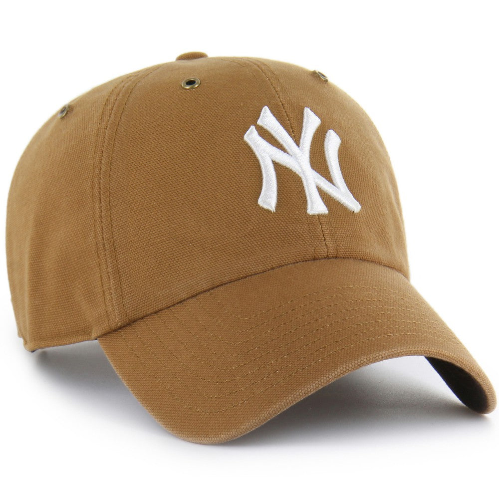 New York Yankees Carhartt x Clean Up Adjustable Hat - Brown | 47 brand