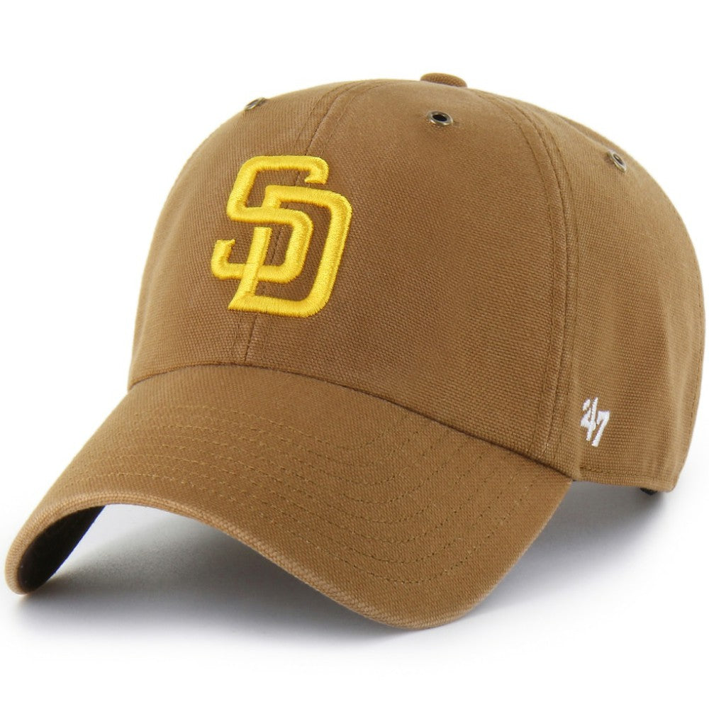 San Diego Padres Carhartt x Clean Up Adjustable Hat - Brown | 47 brand