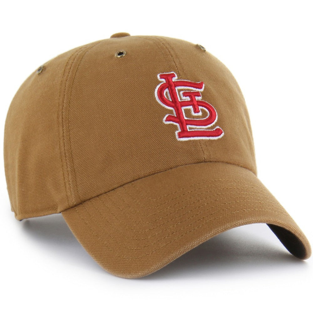 St. Louis Cardinals Carhartt x Clean Up Adjustable Hat - Brown | 47 brand