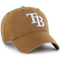 Tampa Bay Rays Carhartt x Clean Up Adjustable Hat - Brown | 47 brand
