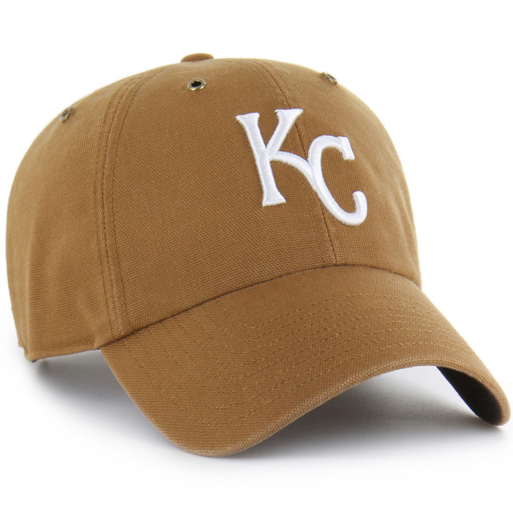 Kansas City Royals Carhartt x Clean Up Adjustable Hat - Brown | 47 brand