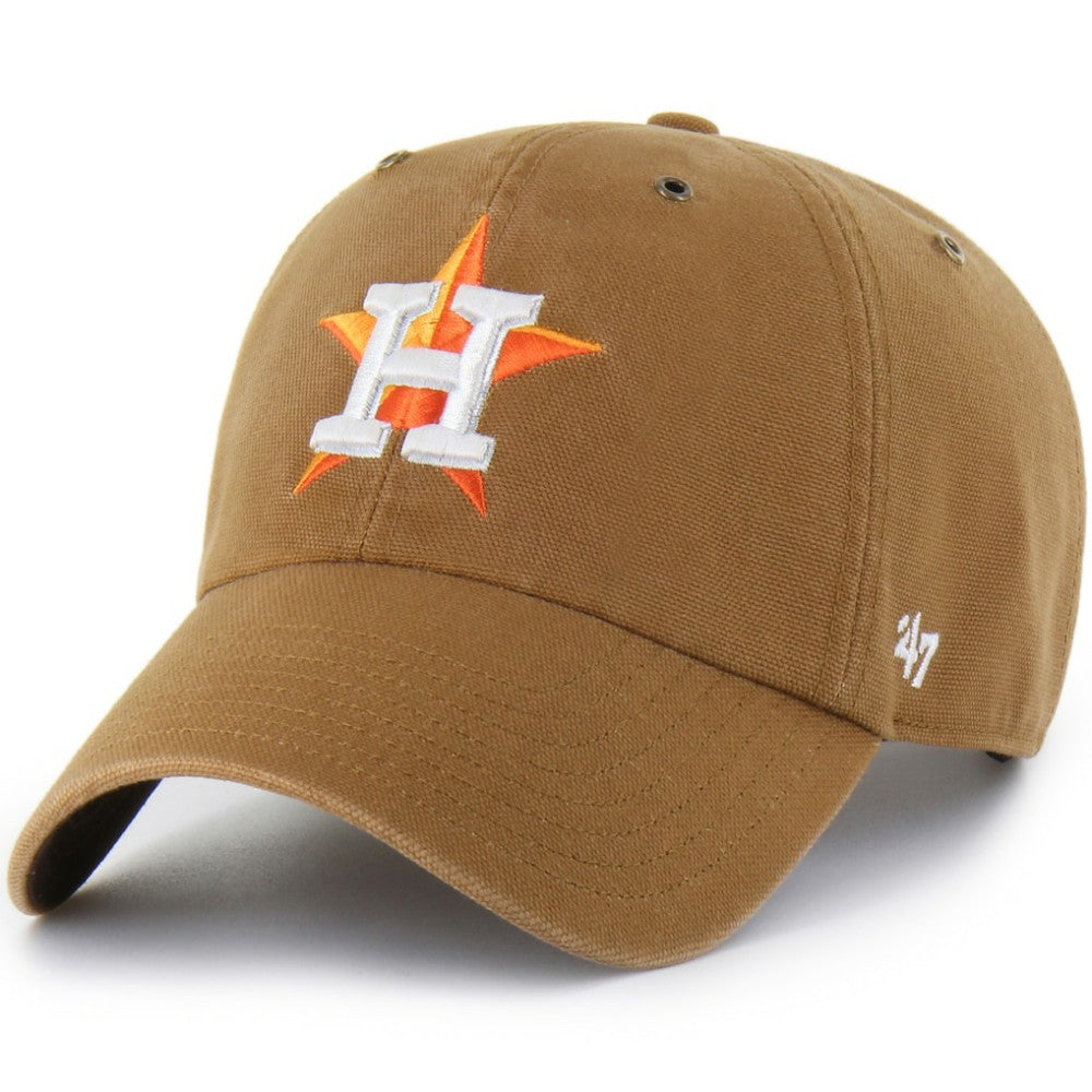 Houston Astros Carhartt x Clean Up Adjustable Hat - Brown | 47 brand