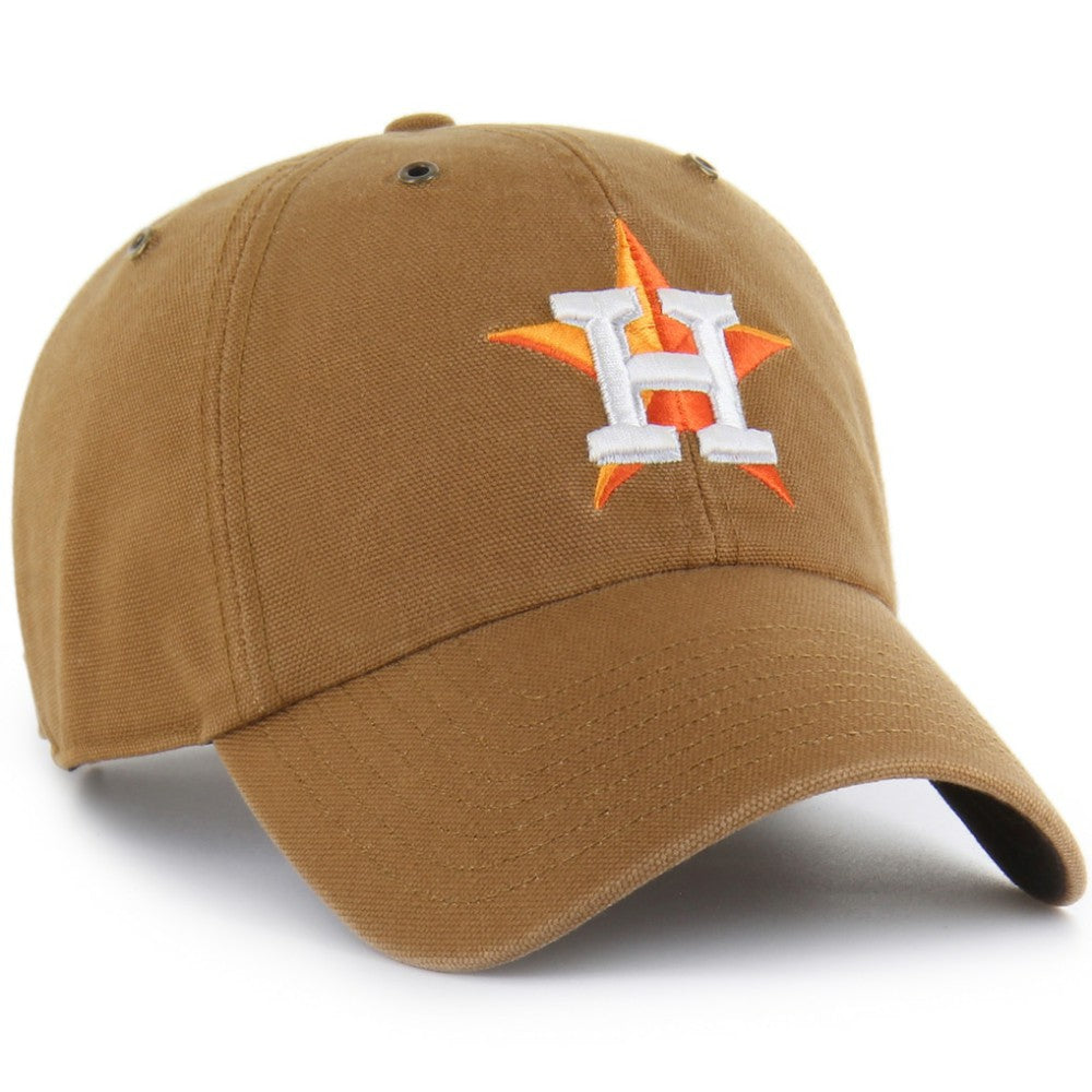Houston Astros Carhartt x Clean Up Adjustable Hat - Brown | 47 brand
