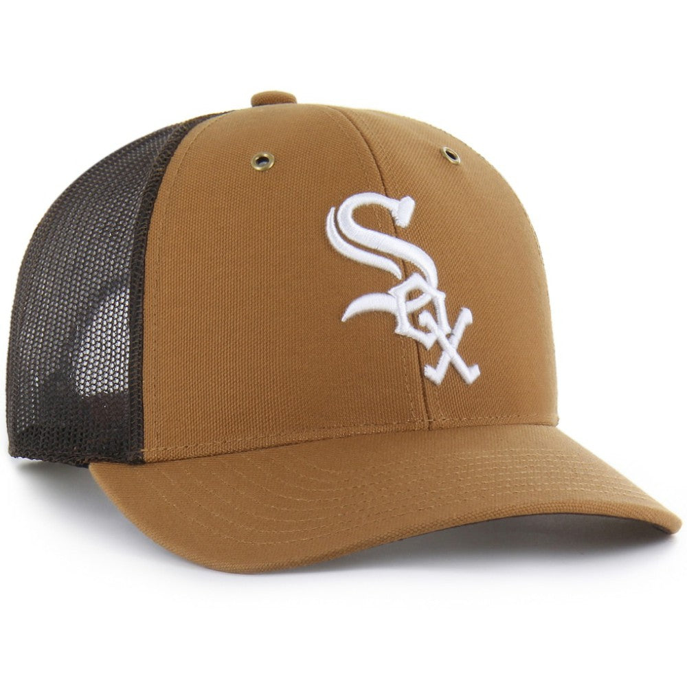 Chicago White Sox Carhartt x Trucker Adjustable Hat - Brown | 47 brand