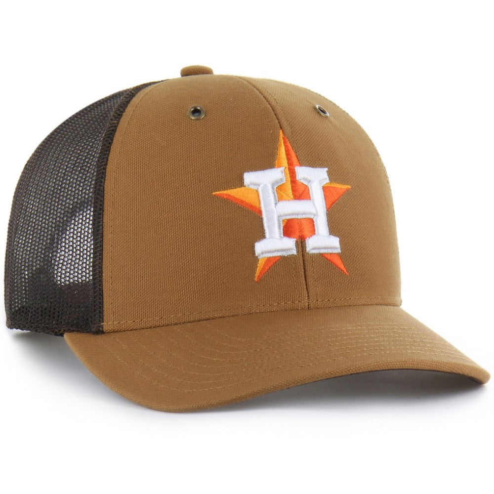Houston Astros Carhartt x Trucker Adjustable Hat - Brown | 47 brand