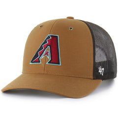 Arizona Diamondbacks Carhartt x Trucker Adjustable Hat - Brown | 47 brand