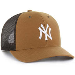 New York Yankees Carhartt x Trucker Adjustable Hat - Brown | 47 brand
