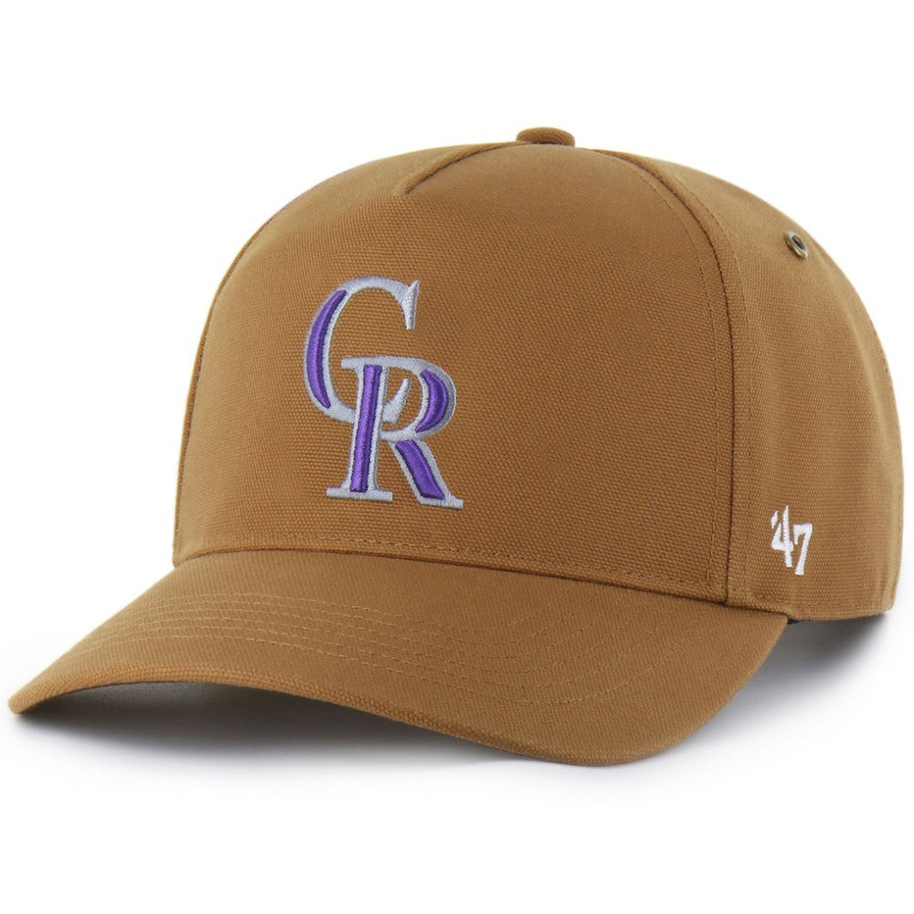 Colorado Rockies Carhartt x Hitch Adjustable Hat - Brown | 47 brand