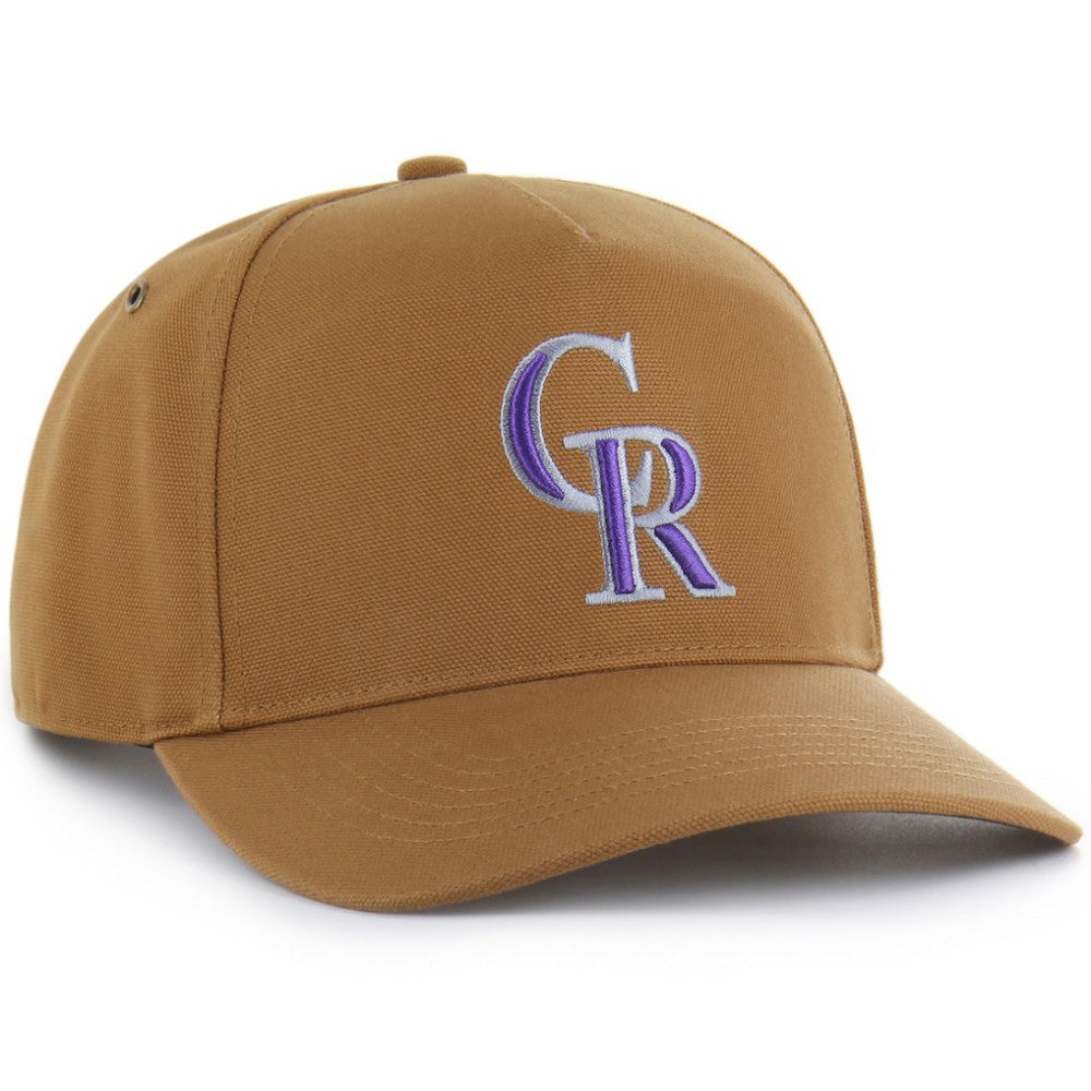 Colorado Rockies Carhartt x Hitch Adjustable Hat - Brown | 47 brand