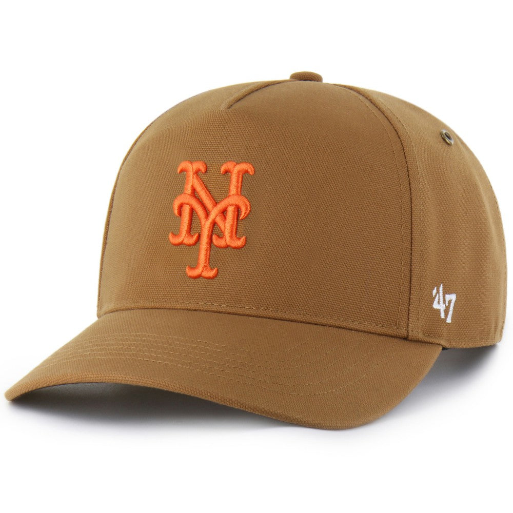 New York Mets Carhartt x Hitch Adjustable Hat - Brown | 47 brand