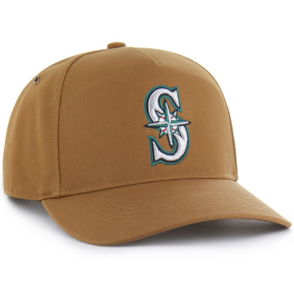 Seattle Mariners Carhartt x Hitch Adjustable Hat - Brown | 47 brand