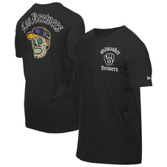 Milwaukee Brewers Sugar Skulls T-Shirt - Black | New Era