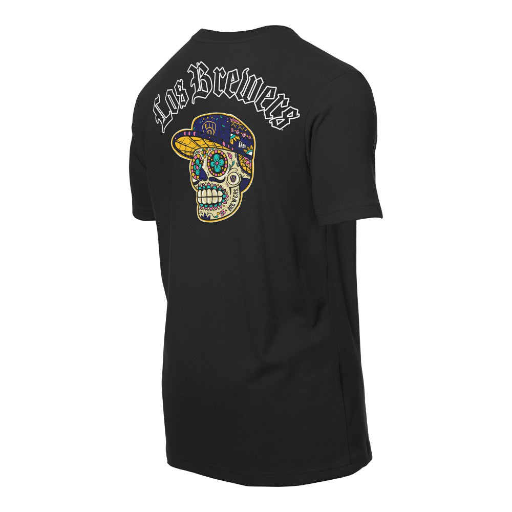Milwaukee Brewers Sugar Skulls T-Shirt - Black | New Era