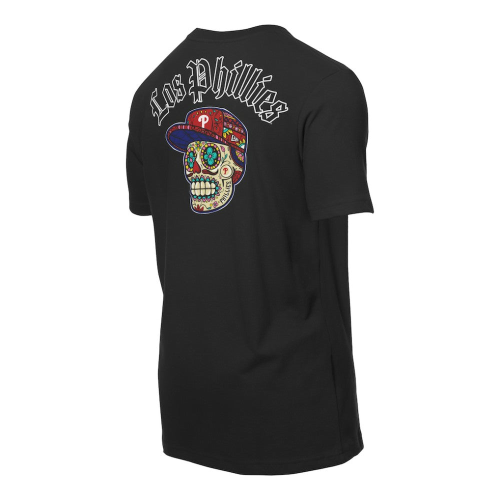 Philadelphia Phillies Sugar Skulls T-Shirt - Black | New Era