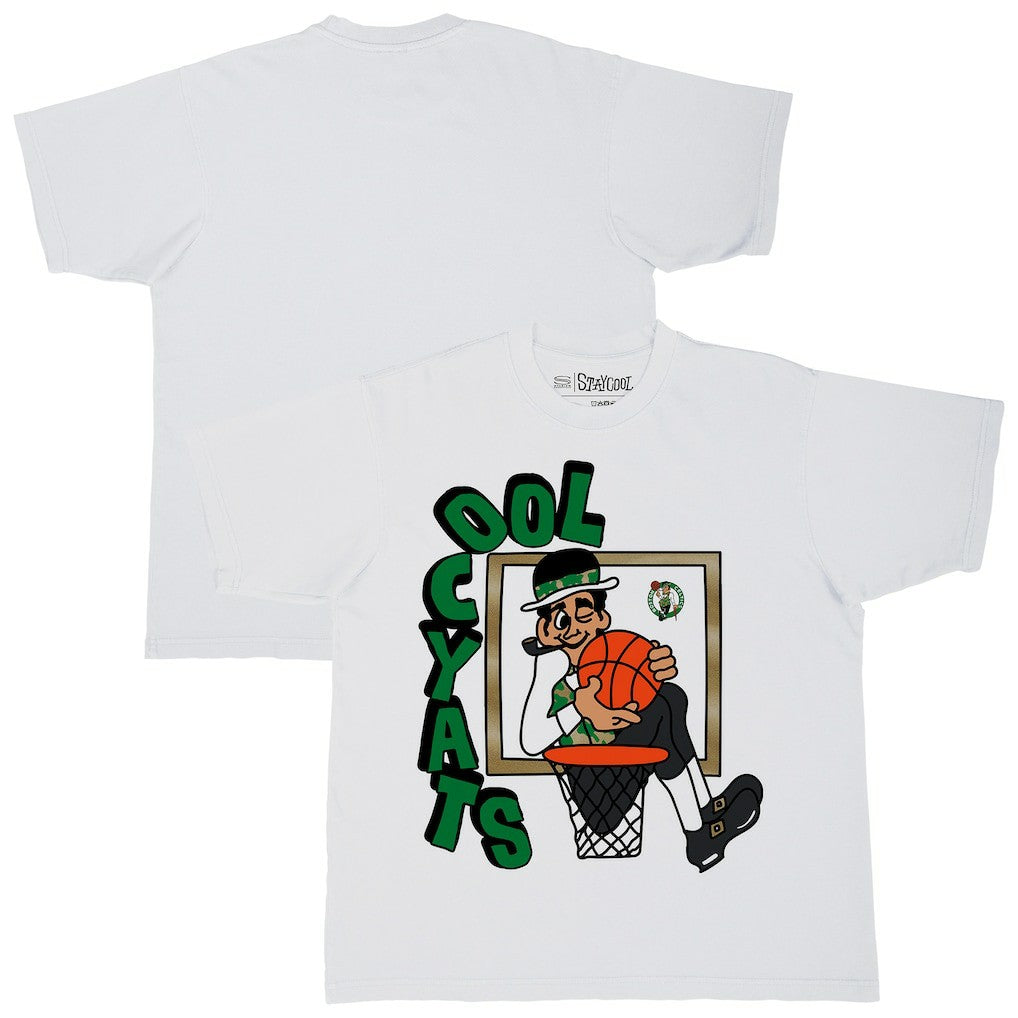 Boston Celtics Stadium Essentials NBA x Staycool Mascot Oversized T-Shirt - White shop