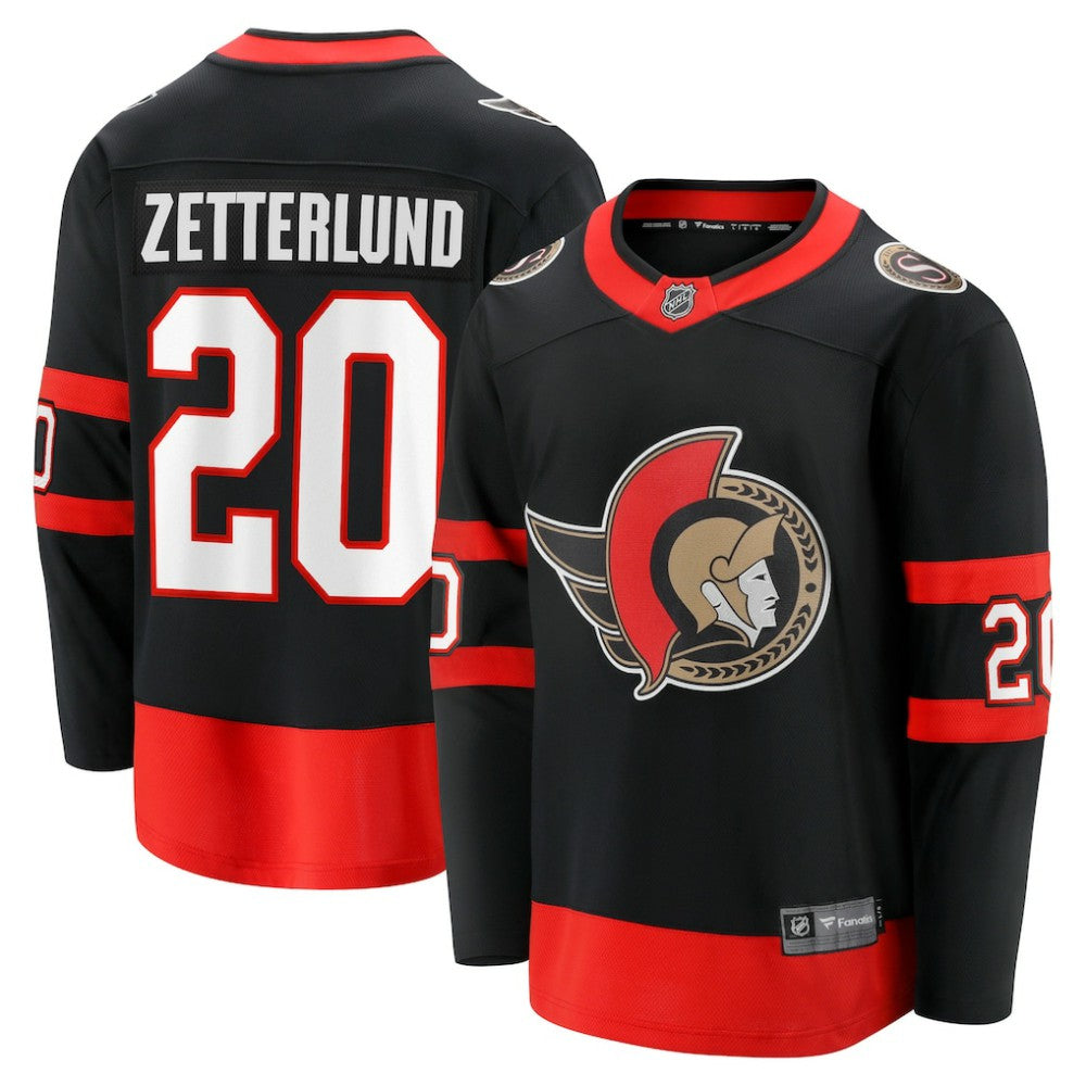 Fabian Zetterlund Ottawa Senators Fanatics Home Breakaway Jersey