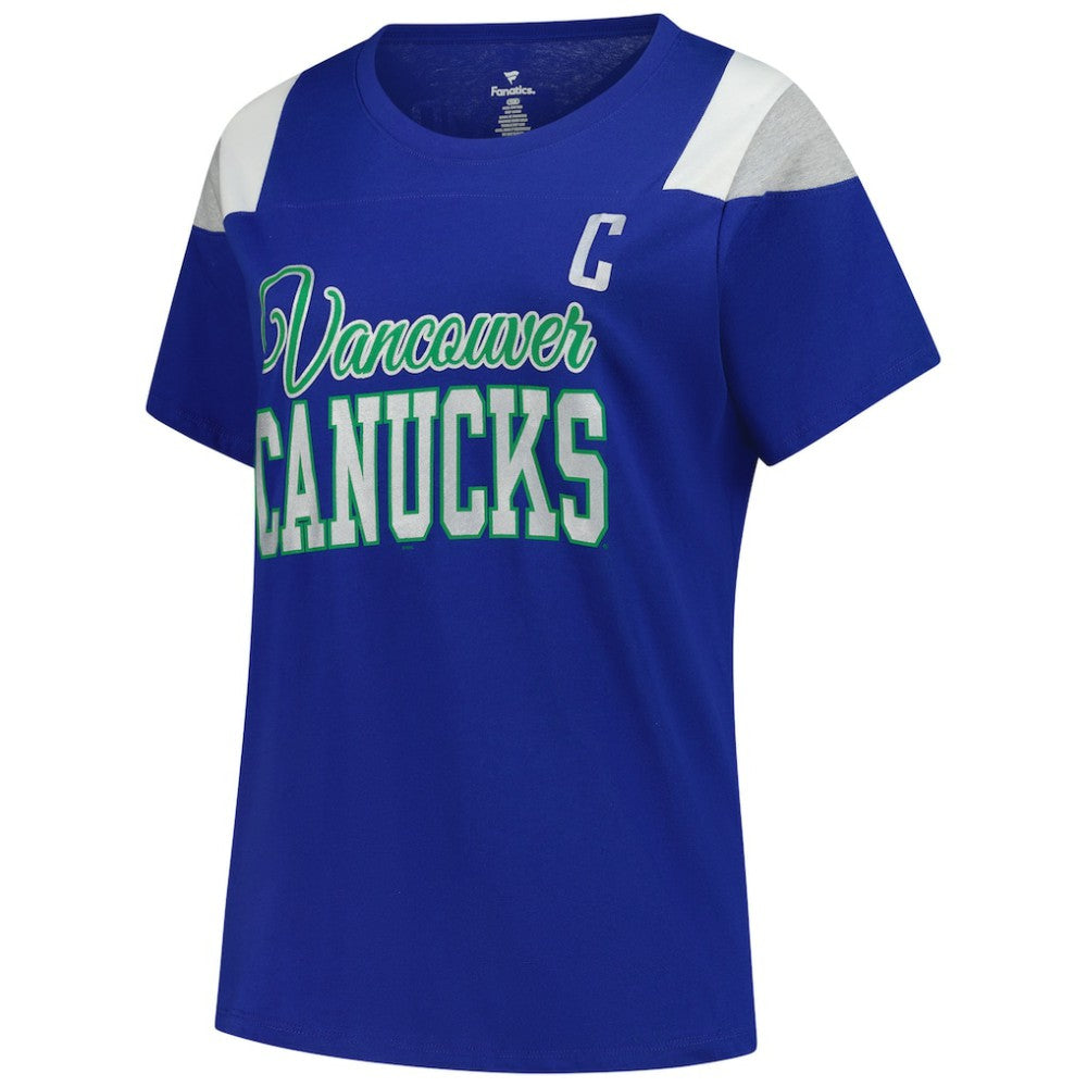 Quinn Hughes Vancouver Canucks Fanatics Women's Plus Size Name & Number Scoop Neck T-Shirt