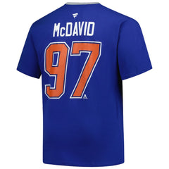Connor McDavid Edmonton Oilers Profile Big & Tall Name & Number T-Shirt