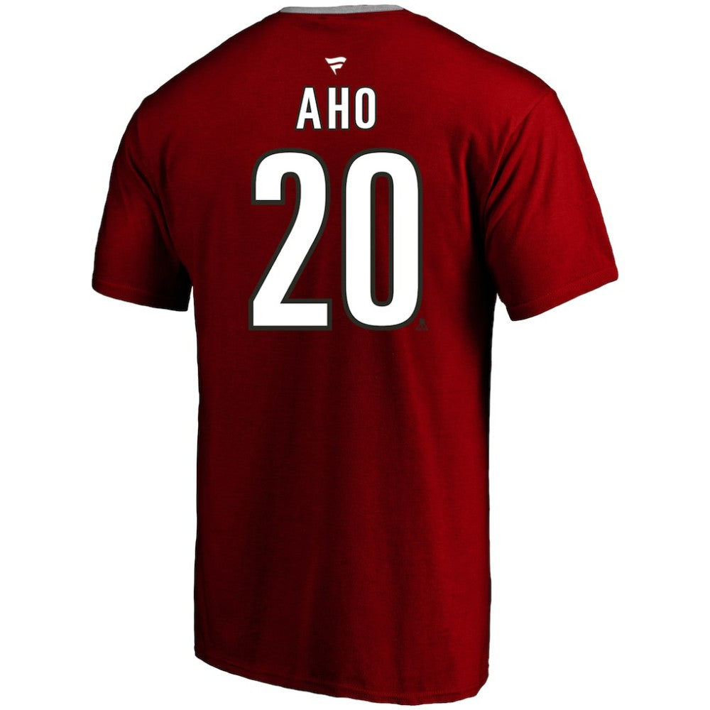 Sebastian Aho Carolina Hurricanes Profile Big & Tall Name & Number T-Shirt