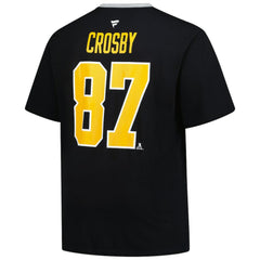 Sidney Crosby Pittsburgh Penguins Profile Big & Tall Name & Number T-Shirt