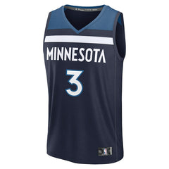 Jaden McDaniels Minnesota Timberwolves Fast Break Replica Player Jersey - Icon Edition - Navy | Fanatics cheap