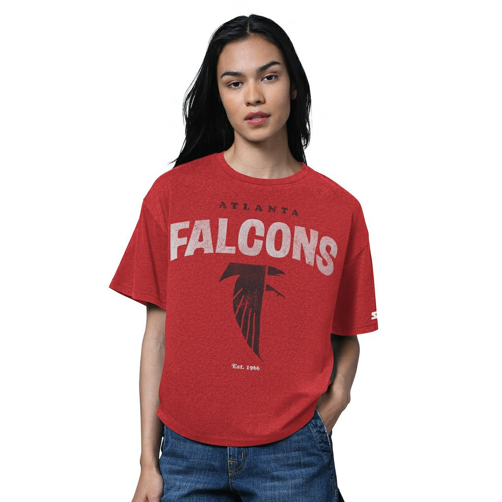 NFL Atlanta Falcons Starter Women's 1966 Throwback Collection Cropped T-Shirt