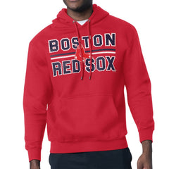 Boston Red Sox Starter Team Mesh Print Graphic Pullover Hoodie - Red
