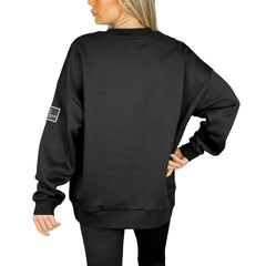 NFL Miami Dolphins Gameday Couture Women's Oversized Players Only Black Label Pullover Sweatshirt