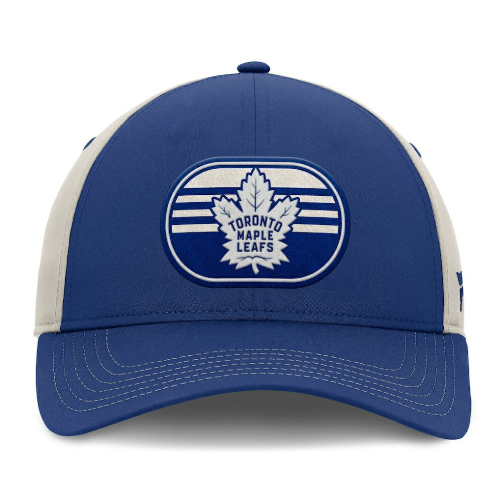 Toronto Maple Leafs Fanatics 2025 Stanley Cup Playoffs Locker Room Trucker Adjustable Hat
