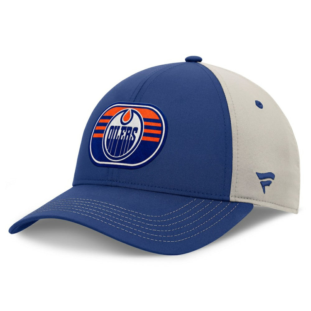 Edmonton Oilers Fanatics 2025 Stanley Cup Playoffs Locker Room Trucker Adjustable Hat