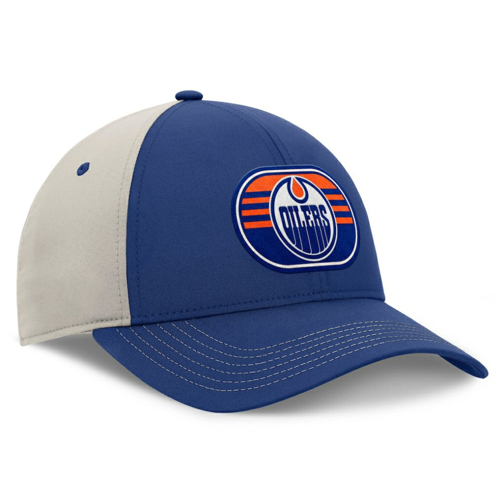 Edmonton Oilers Fanatics 2025 Stanley Cup Playoffs Locker Room Trucker Adjustable Hat