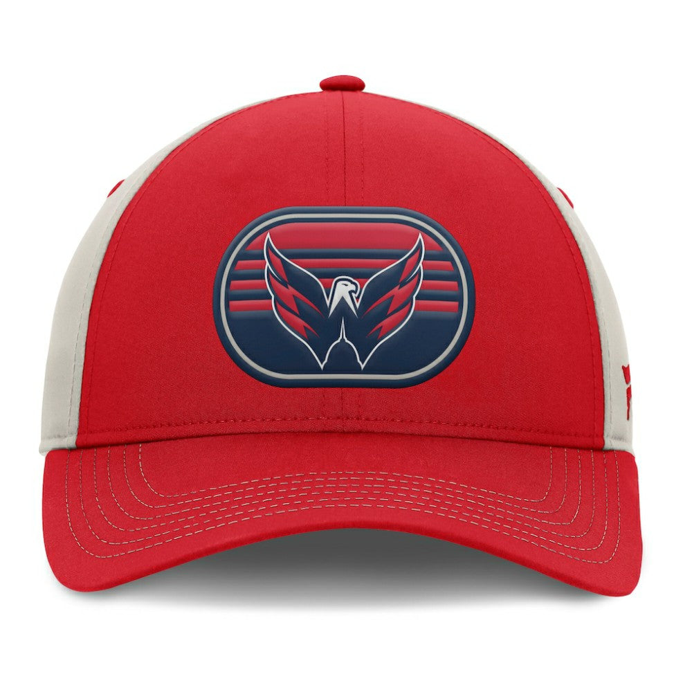 Washington Capitals Fanatics 2025 Stanley Cup Playoffs Locker Room Trucker Adjustable Hat