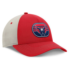 Washington Capitals Fanatics 2025 Stanley Cup Playoffs Locker Room Trucker Adjustable Hat