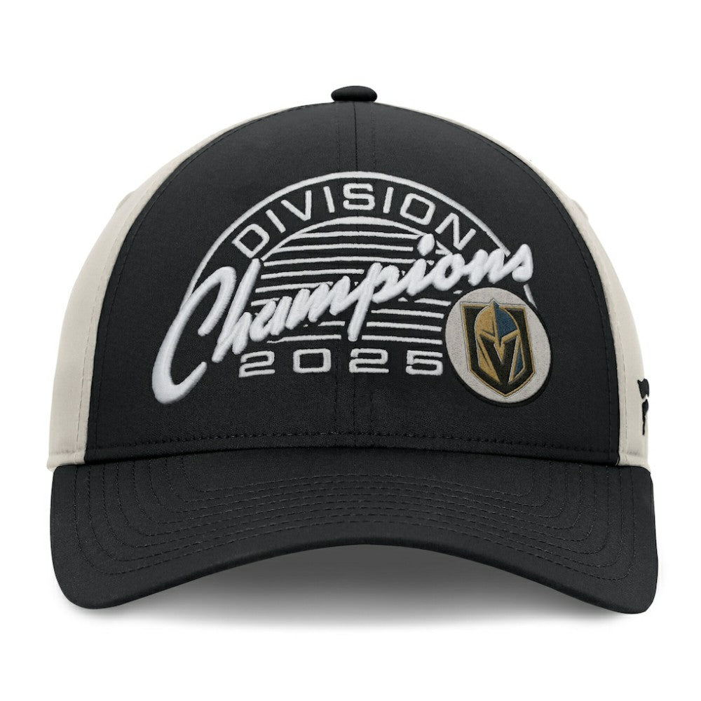 Vegas Golden Knights Fanatics 2025 Pacific Division Champions Locker Room Adjustable Hat