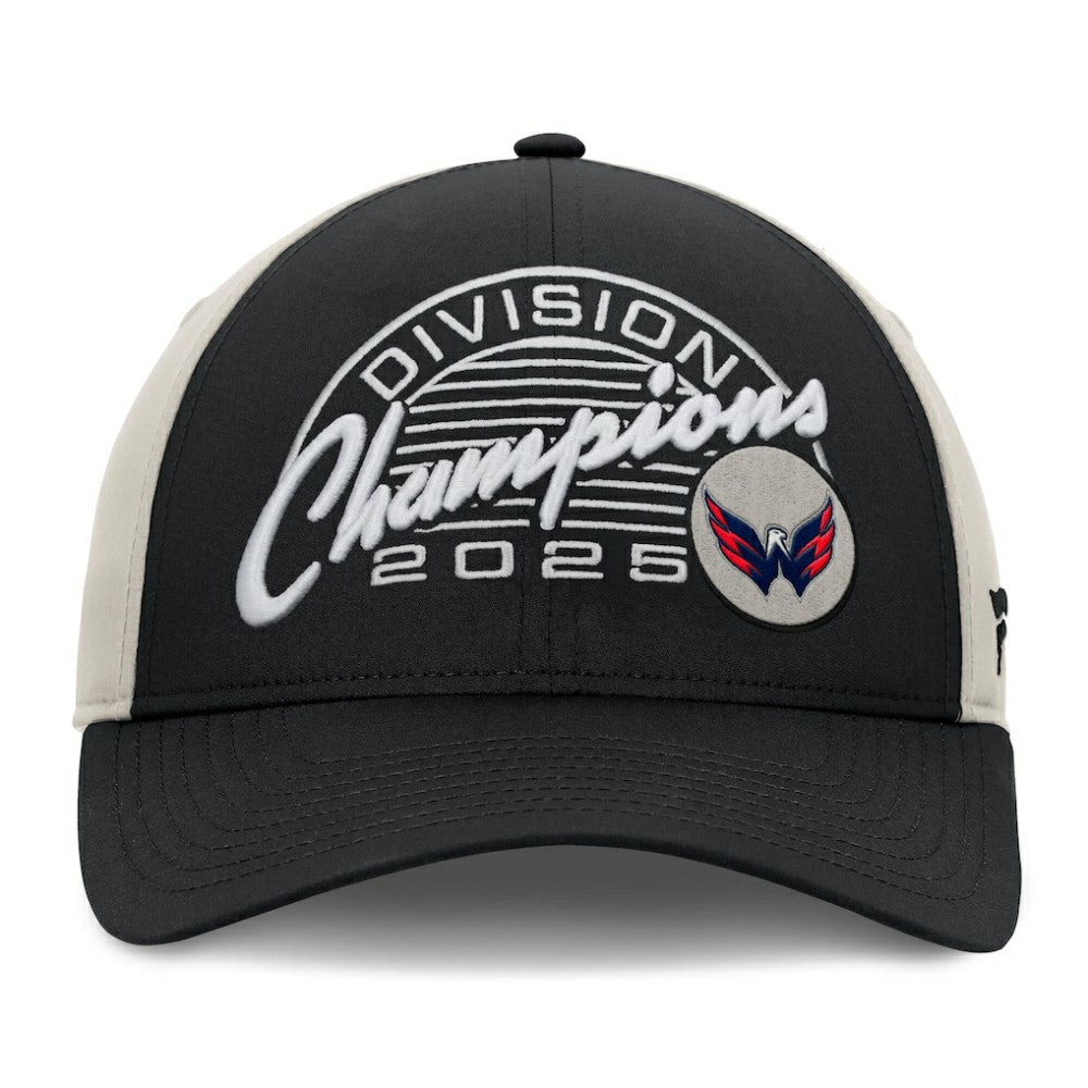 Washington Capitals Fanatics 2025 Metropolitan Division Champions Locker Room Adjustable Hat