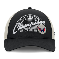 Washington Capitals Fanatics 2025 Metropolitan Division Champions Locker Room Adjustable Hat