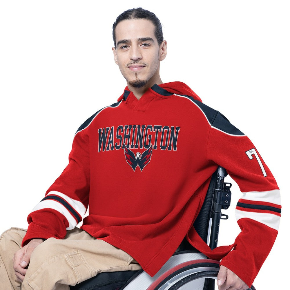 Washington Capitals G-III Sports by Carl Banks Adaptive Wear Lord Stanley Hooded Long Sleeve Sweatshirt