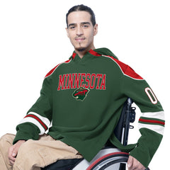 Minnesota Wild G-III Sports by Carl Banks Adaptive Wear Lord Stanley Hooded Long Sleeve Sweatshirt