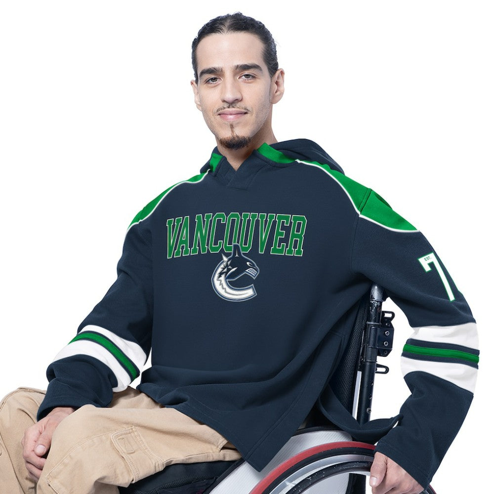 Vancouver Canucks G-III Sports by Carl Banks Adaptive Wear Lord Stanley Hooded Long Sleeve Sweatshirt