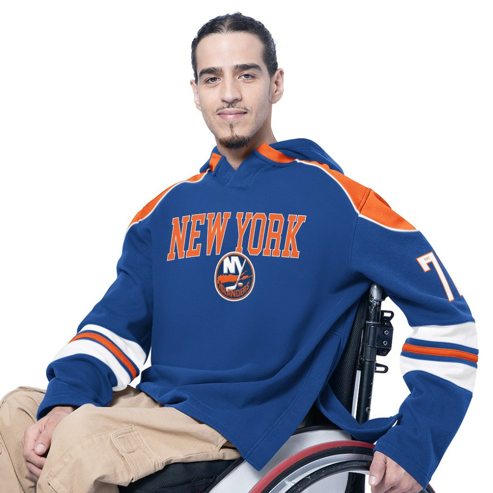 New York Islanders G-III Sports by Carl Banks Adaptive Wear Lord Stanley Hooded Long Sleeve Sweatshirt