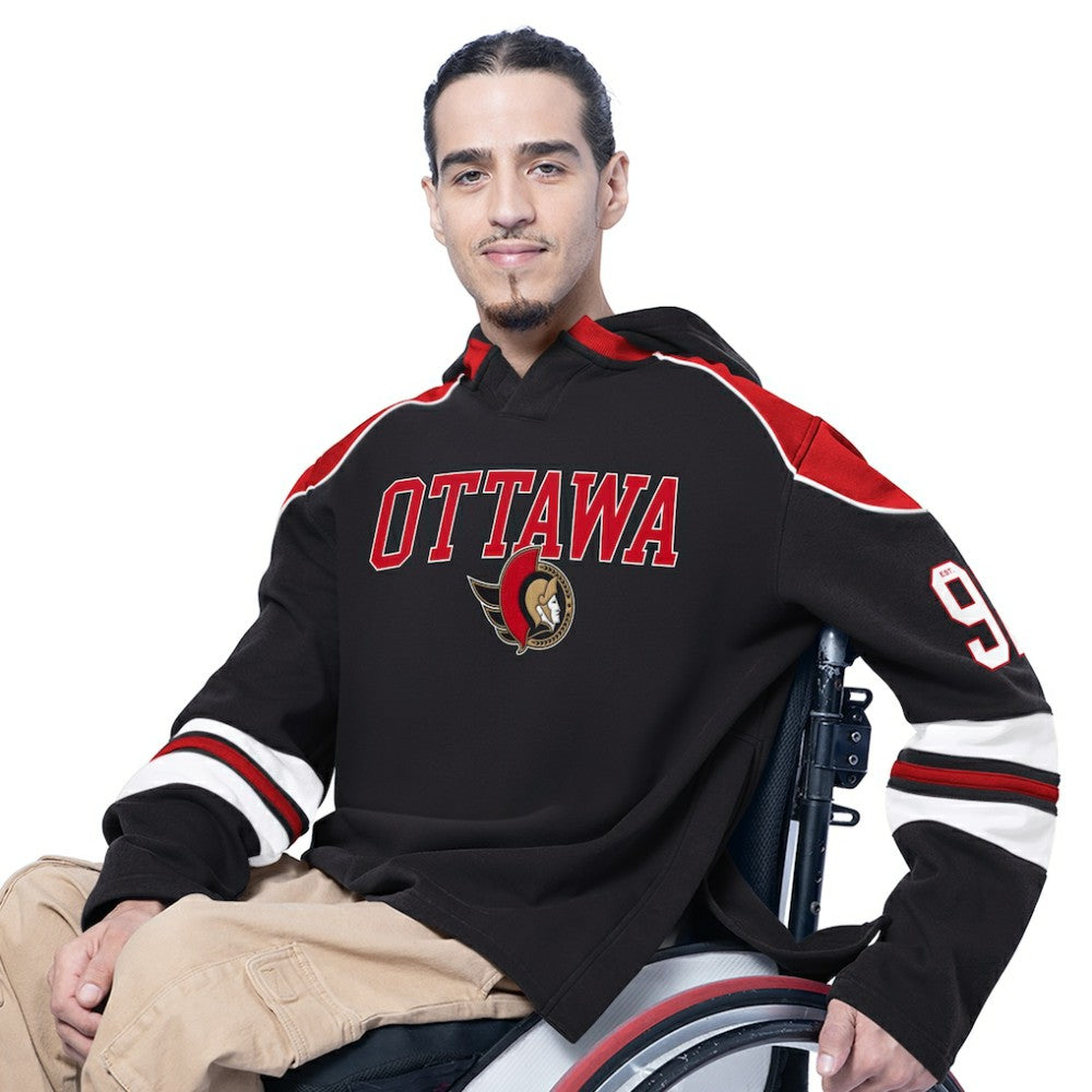 Ottawa Senators G-III Sports by Carl Banks Adaptive Wear Lord Stanley Hooded Long Sleeve Sweatshirt