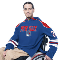 New York Rangers G-III Sports by Carl Banks Adaptive Wear Lord Stanley Hooded Long Sleeve Sweatshirt