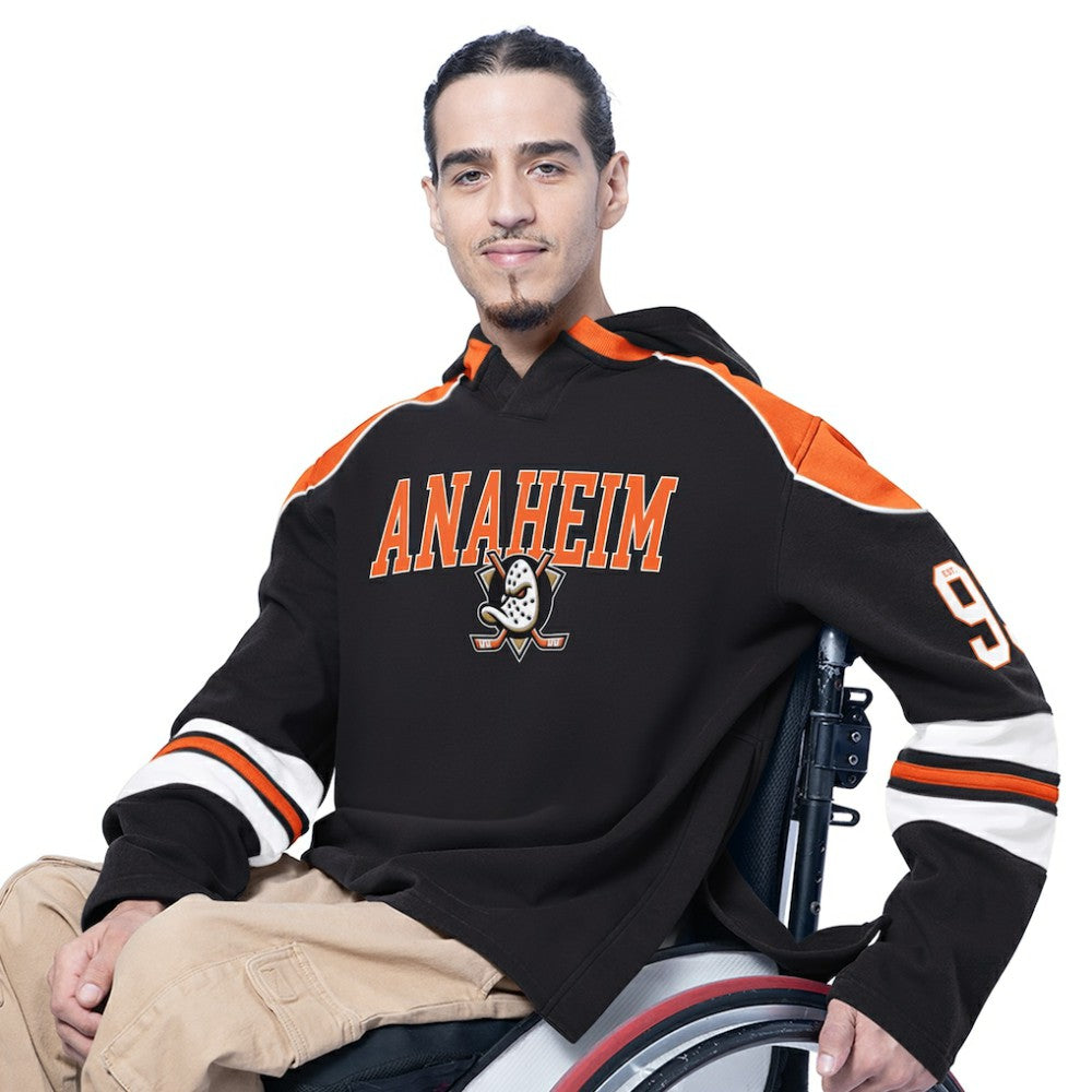 Anaheim Ducks G-III Sports by Carl Banks Adaptive Wear Lord Stanley Hooded Long Sleeve Sweatshirt