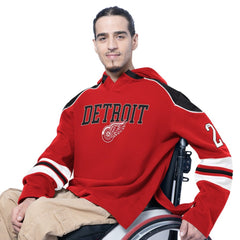 Detroit Red Wings G-III Sports by Carl Banks Adaptive Wear Lord Stanley Hooded Long Sleeve Sweatshirt