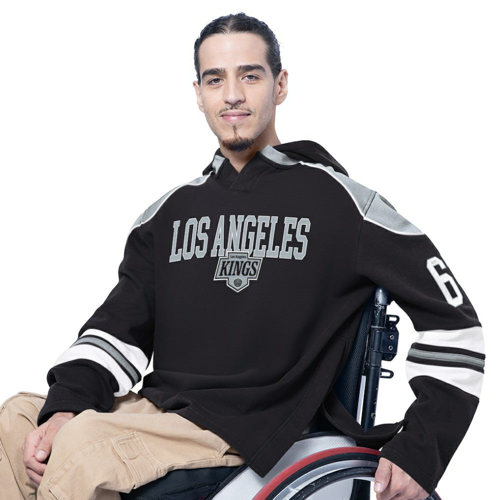 Los Angeles Kings G-III Sports by Carl Banks Adaptive Wear Lord Stanley Hooded Long Sleeve Sweatshirt